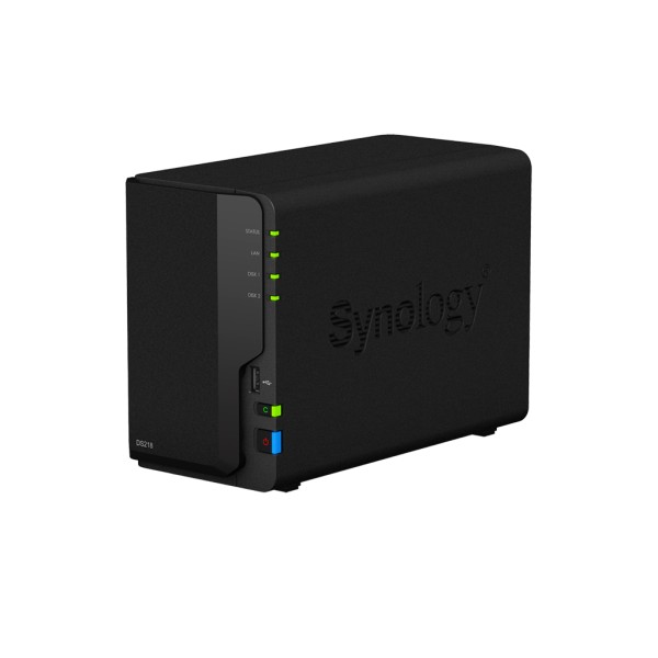 Synology DS218 2-Bay 4TB Bundle mit 2x 2TB Gold WD2005FBYZ