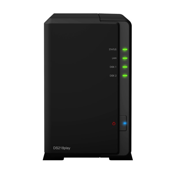 Synology DS218play 2-Bay 2TB Bundle mit 1x 2TB Red Pro WD2002FFSX