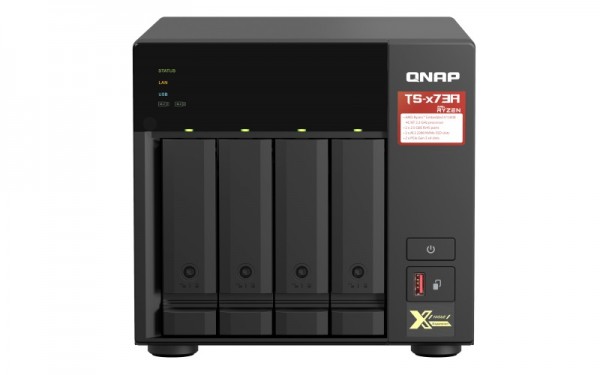 QNAP TS-473A-16G 4-Bay 16TB Bundle mit 1x 16TB IronWolf Pro ST16000NT001