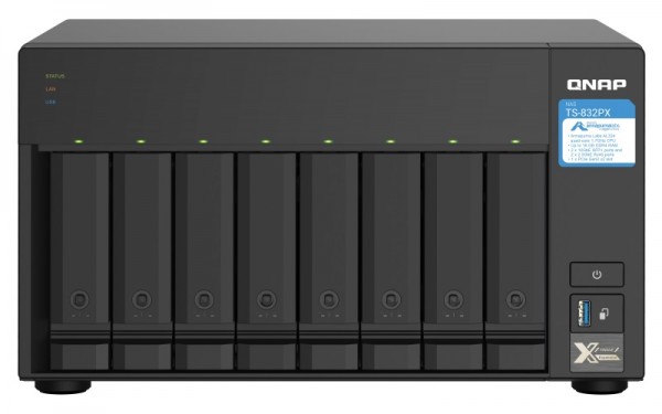 QNAP TS-832PX-16G Qnap RAM 8-Bay 10TB Bundle mit 1x 10TB Red Plus WD101EFBX