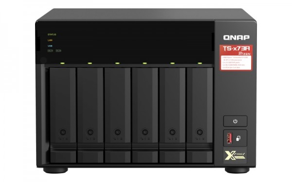 QNAP TS-673A-64G 6-Bay 110TB Bundle mit 5x 22TB IronWolf Pro ST22000NT001