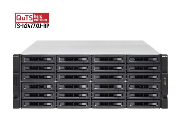 QNAP TS-h2477XU-RP-3700X-32G 24-Bay 96TB Bundle mit 24x 4TB Red Pro WD4003FFBX