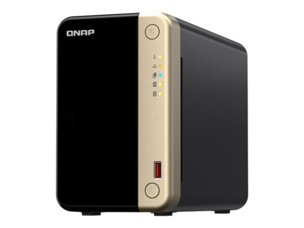 Qnap TS-264-8G 2-Bay 8TB Bundle with 2x 4TB N300 HDWG440UZSVA